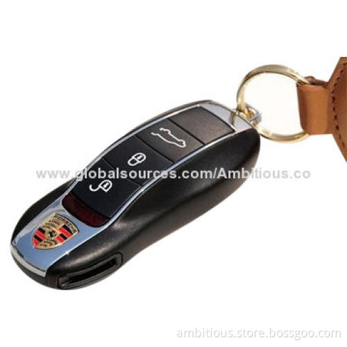 Porsche Car Key Shaped, USB Flash Drive with Key-ring